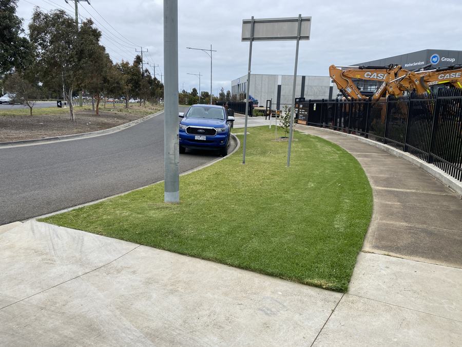 Industrial estate corner — Sharp edges, every visit | EcoScape Gardens