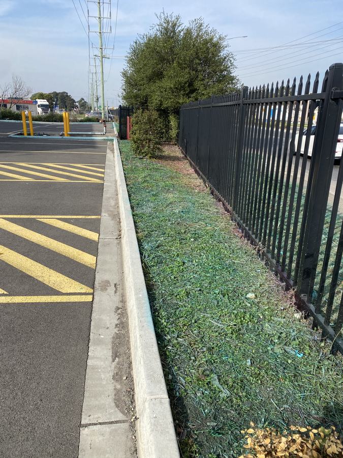 Hard-surface & kerb spraying — Blue marker dye | EcoScape Gardens